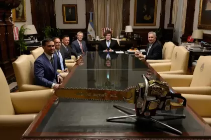 Javier Milei recibió a Peter Thiel en la Casa Rosada el 23 de abril