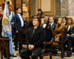 Javier Milei en el Te Deum del 25 de Mayo.