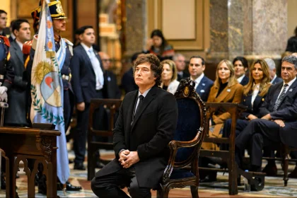 Javier Milei en el Te Deum del 25 de Mayo.