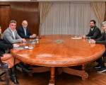 Luis Caputo recibió al Presidente de Ford Sudamérica, Martín Galdeano.