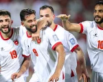 Selección de Jordania festejando la clasificación al Mundial 2026.