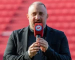 Cristian Malaspina, durante uno de los anuncios institucionales en el estadio Diego Armando Maradona.