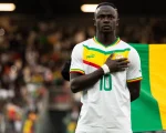 Sadio Mané. bandera de Senegal
