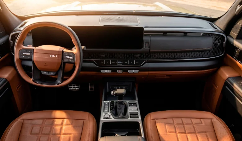Interior de la primera pick-up de Kia. - ds