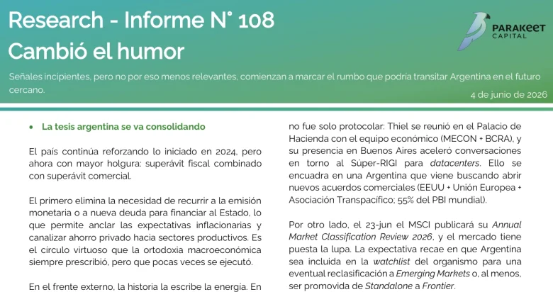 En el último informe sostienen que “la tesis argentina se va consolidando”. - EE