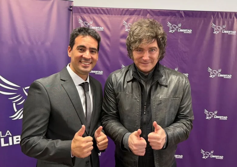 Adrián Ravier y Javier Milei - X Adrián Ravier