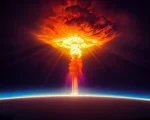 Representación de una explosión nuclear