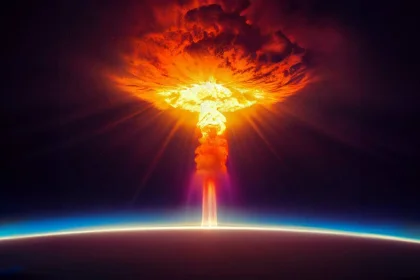 Representación de una explosión nuclear