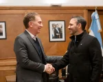 Santilli se reunió con Valdés en Casa Rosada