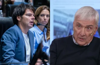 El legislador porteño, Darío Nieto y el diputado del PRO, Álvaro González.