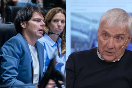 El legislador porteño, Darío Nieto y el diputado del PRO, Álvaro González.