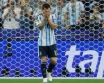 Lionel Messi, tras fallar el penal ante Austria, en Dallas