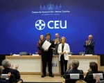 El presidente Javier Milei este viernes en Madrid. 