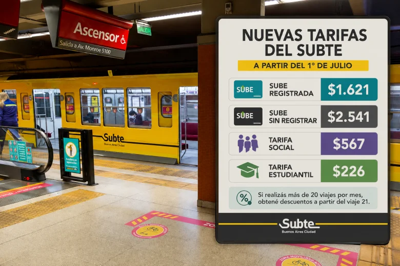 SUBTE TARIFAS - E