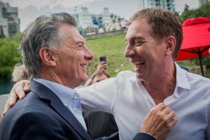 Mauricio Macri y Diego Santilli
