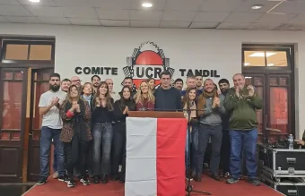 En un acto en el comité, Miguel Lunghi (hijo) asumió su segundo mandato al frente de la UCR local