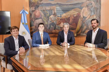 Caputo y Napoli recibieron a Teófilo Lacroze y Pablo Franzetti de Meitner Energy Latam