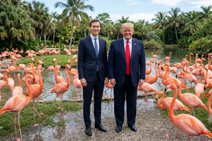 Kushner, Trump y los flamencos.