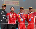 Russell, Leclerc y Hamilton, el podio en Gran Bretaña.