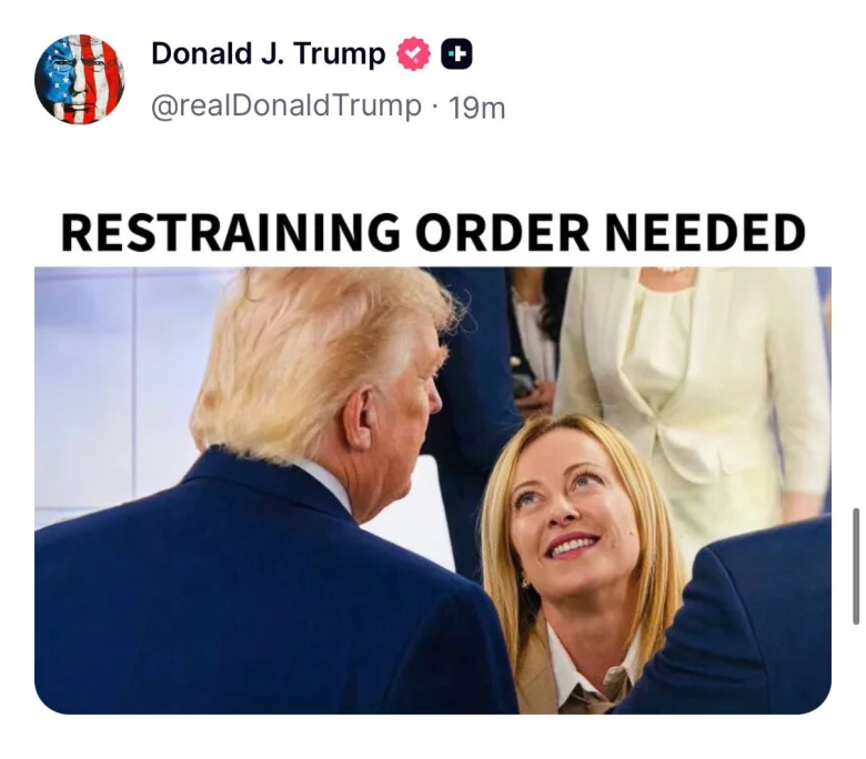 El mensaje de Trump en Truth Social. - EE