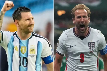 Lionel Messi es el jugador más destacado de Argentina; en Inglaterra, lo es Harry Kane.