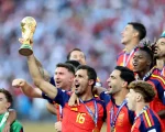 Rodri y compañía celebrando el título de campeón del mundo con España en el Mundial 2026