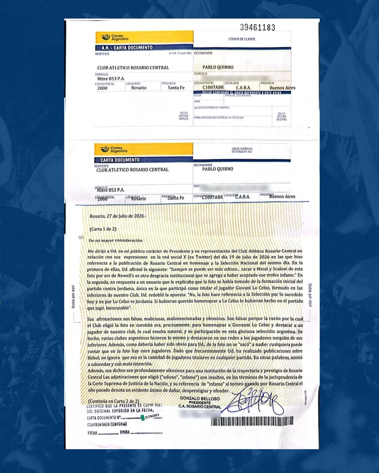 La insólita batalla judicial entre un gigante del fútbol argentino y el canciller de Milei: ultimátum de 48 horas. - EE